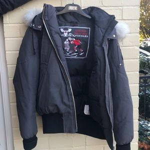 Moose knuckle Debbie bomber jacket size medium